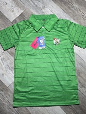 FOCO x NBA | Boston Celtics Green Striped Polo Sz Sm *NWT
